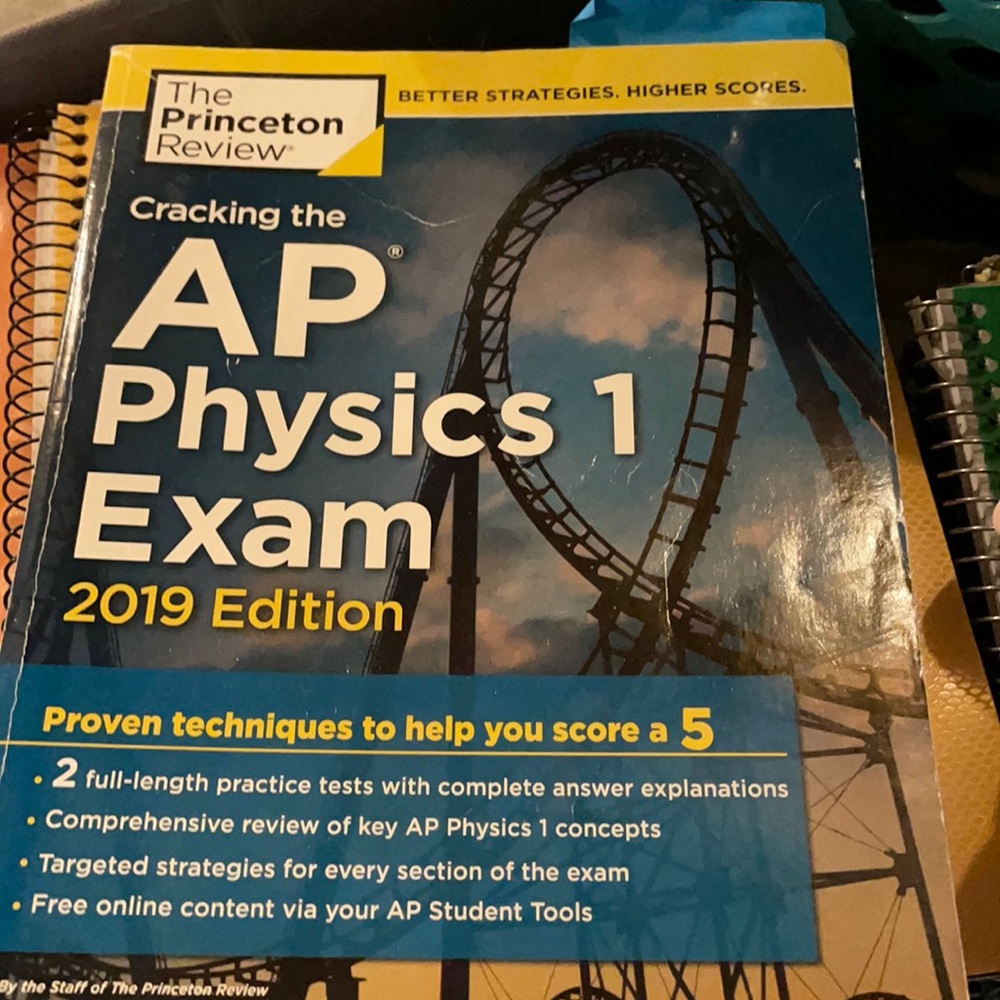 AP Physics 1 review textbook Princeton Review.